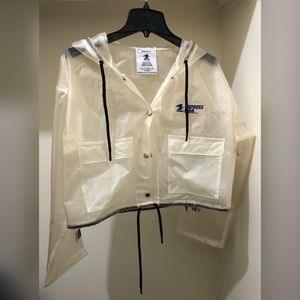 official USPS hooded transparent jacket